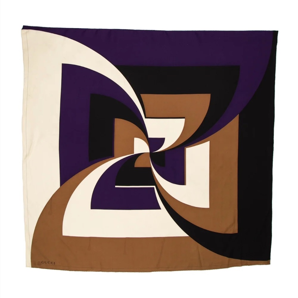 GUCCI Silk Printed Scarf
